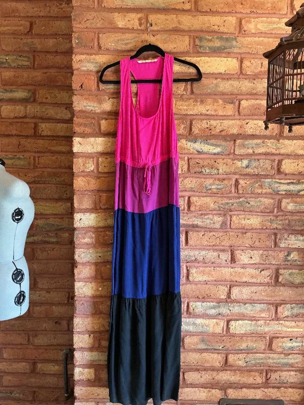 Cynthia Vincent Silk Maxi Dress